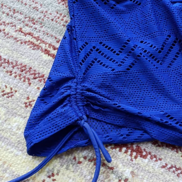Strapless Halter Takini Lace Swim Top - Picture 3 of 7